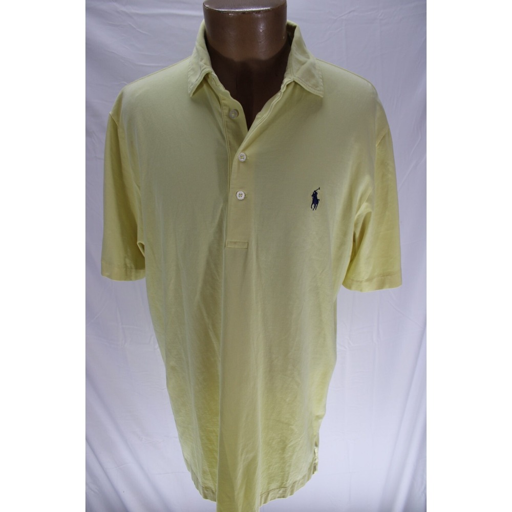 Polo Golf Ralph Lauren Polo Shirt Yellow Men Size Medium Peru